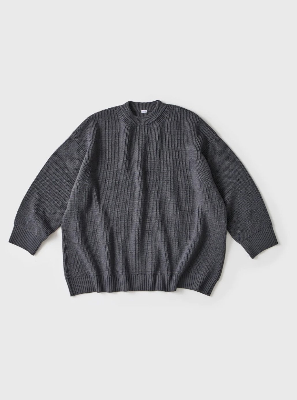 トップス LOW GAUGE MERINO CREWNECK KNIT THE DAY - LOW GAUGE MERINO CREWNECK KNIT -Gray