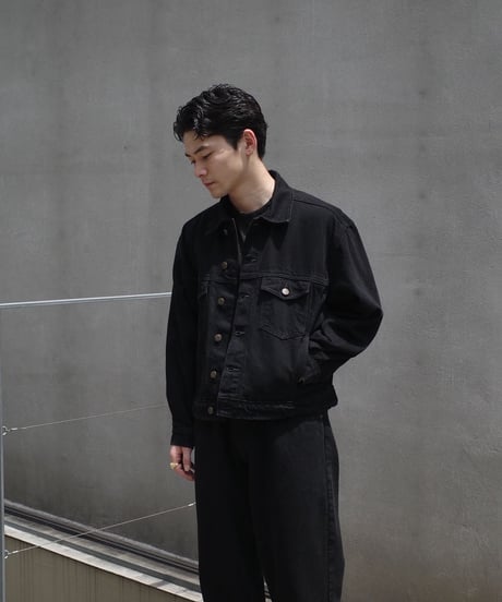 Prison Blues Denim Western Jacket -Fade Black