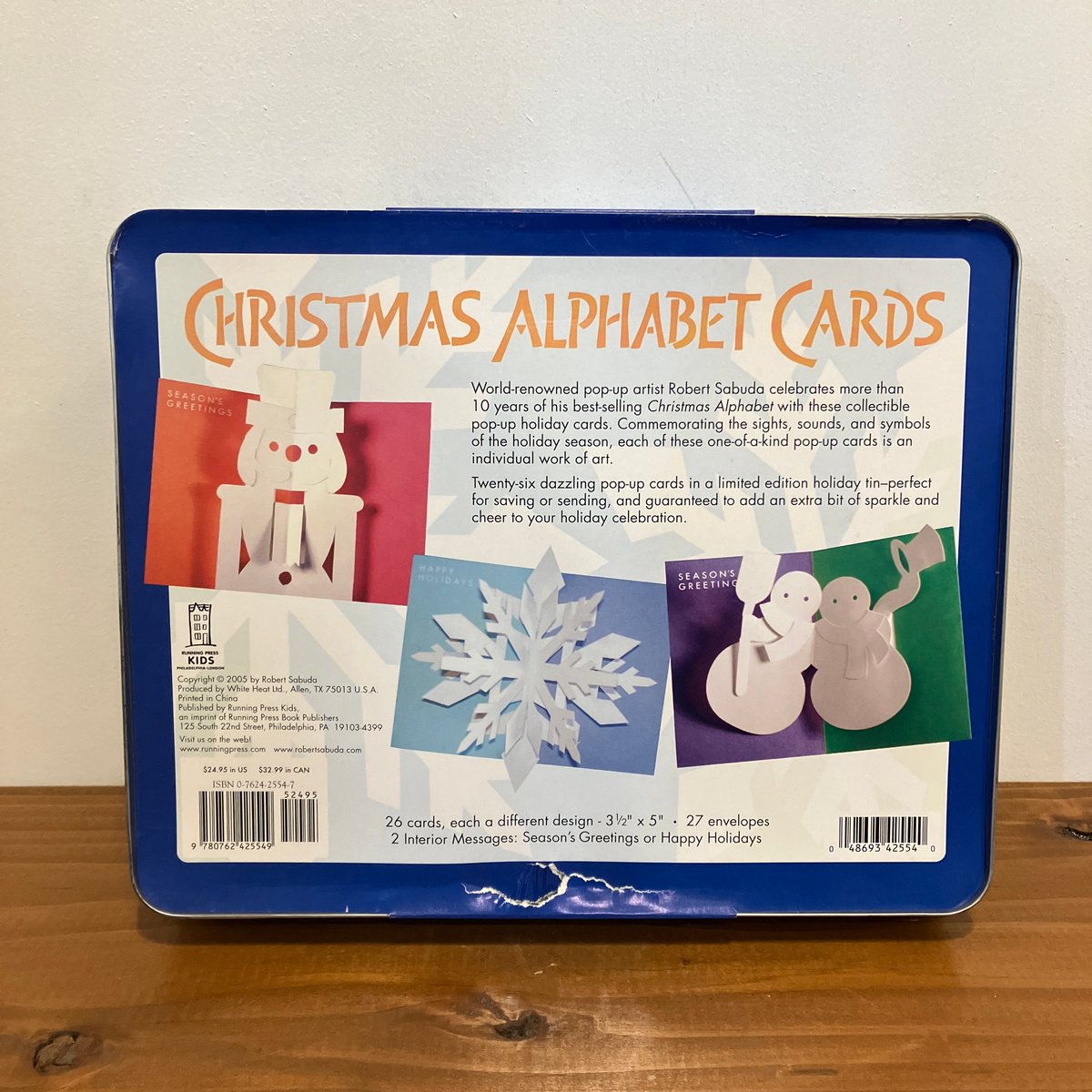 TWENTY-SIX POP-UP CARDS CHRISTMAS ALPHABET CARD