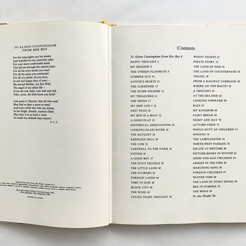 A Child's Garden of Verses | まなみ古書店