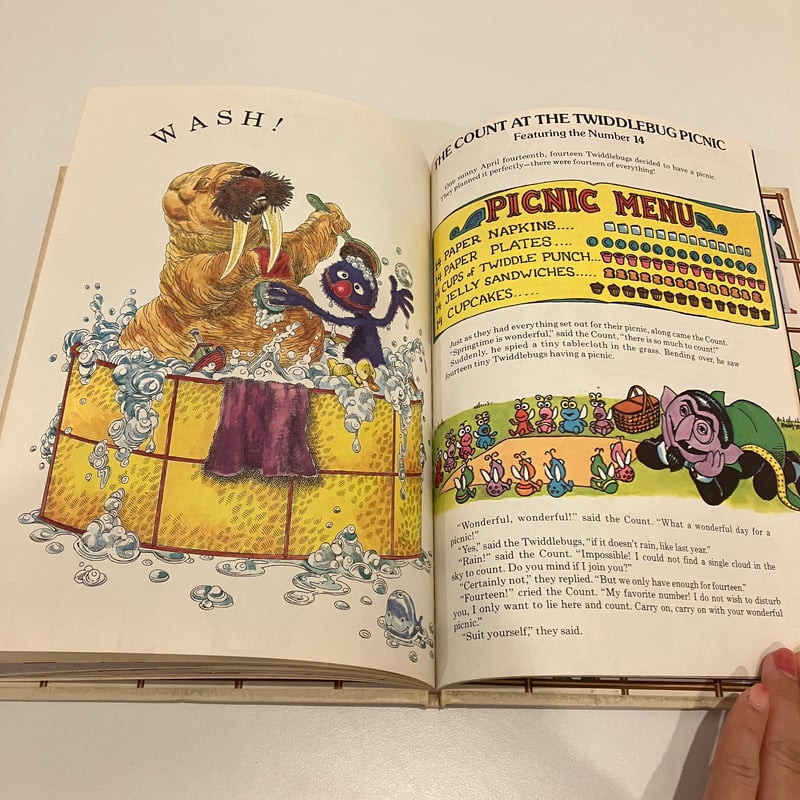 昭和レトロ洋書絵本】 セサミストリートのキャラクターたち 4冊セット