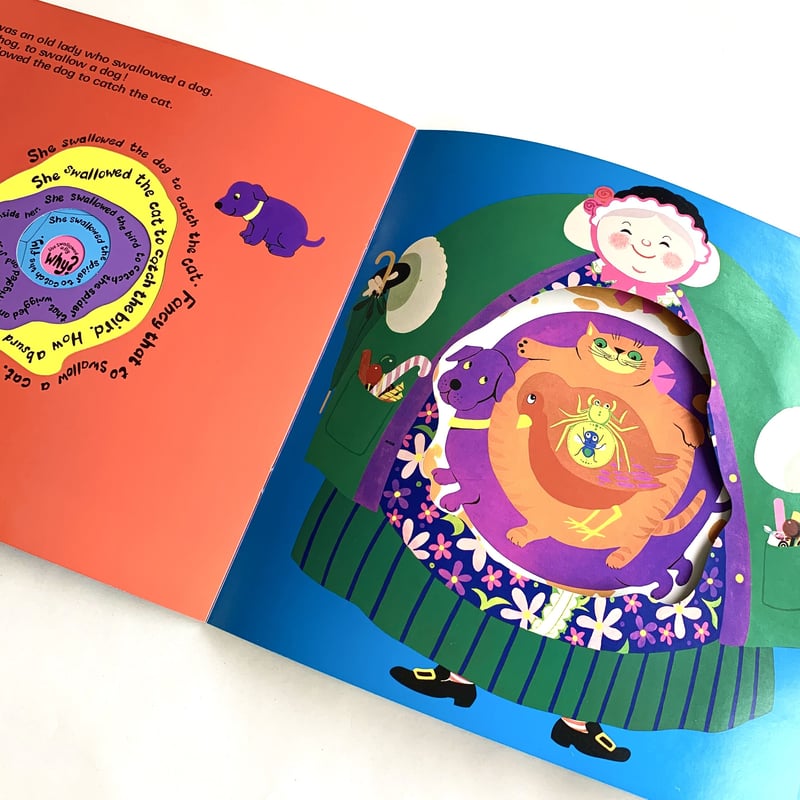 しかけ絵本 There was an old lady who swallowed a fly