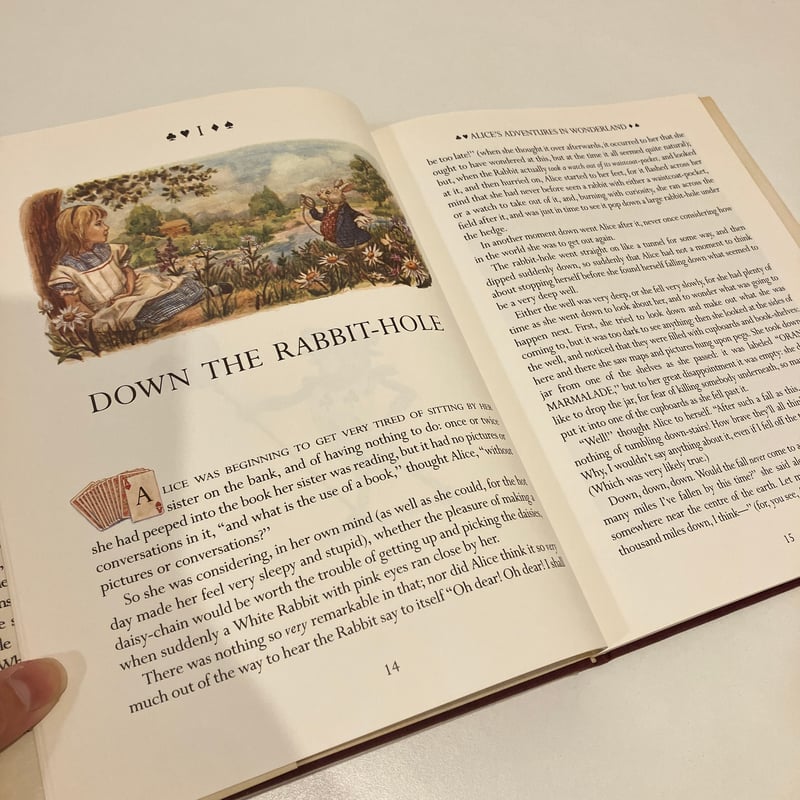 不思議の国のアリス洋書絵本「ALICE'S ADVENTURES IN WONDERLAND