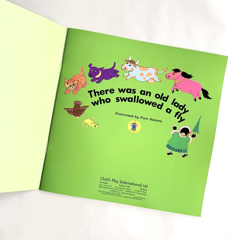 しかけ絵本 There was an old lady who swallowed a fly