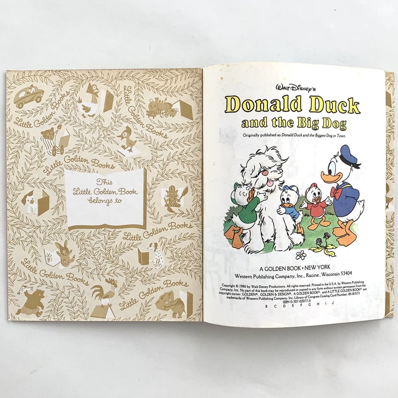a Little Golden Book WALT DISNEY'S Donald Duck