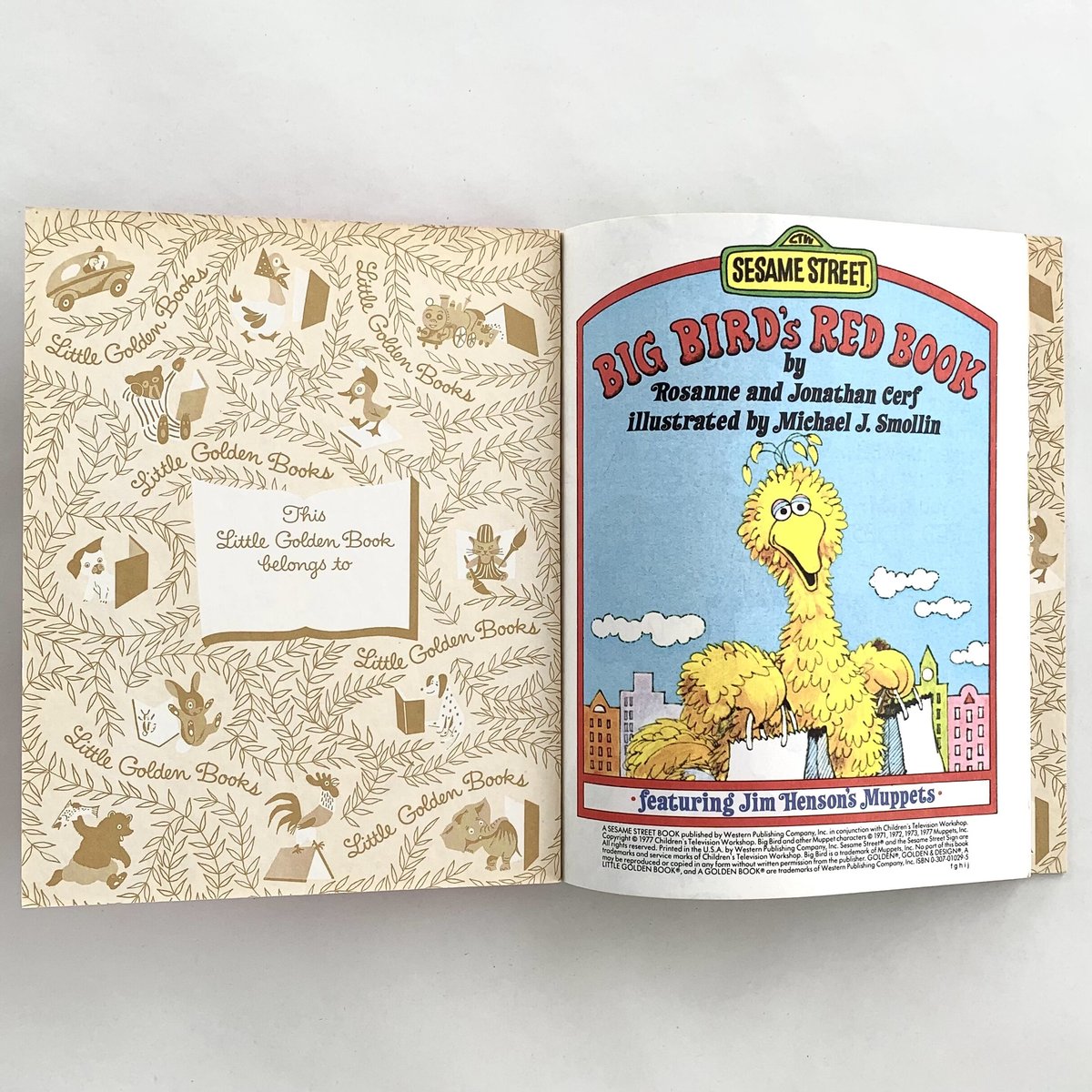 a Little Golden Book SESAME STREET BIG BIRD'S R