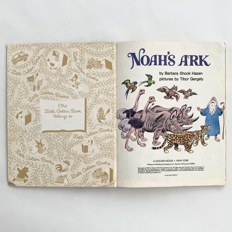 a Little Golden Book NOAH'S ARK | まなみ古書店