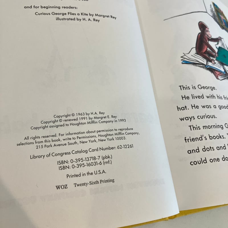 Curious George Learns the Alphabet | まなみ古書店