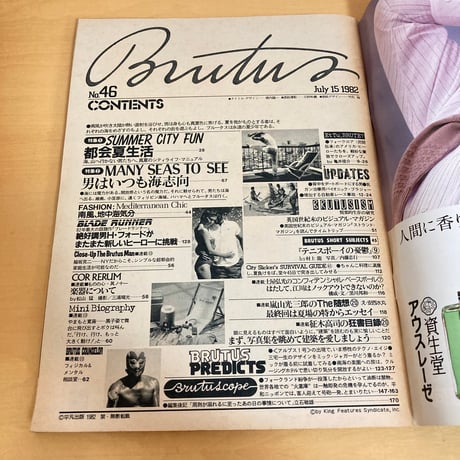 BRUTUS 1982年 7/15 46号「都会海生活」