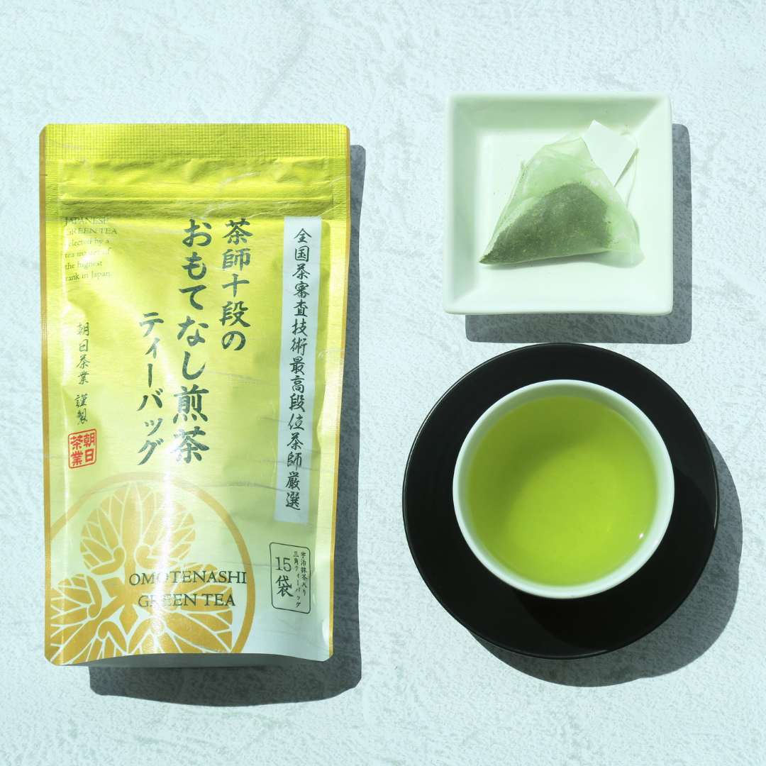 朝日茶業 茶師十段のおもてなし煎茶（ティーバッグ 15P） | Tips of