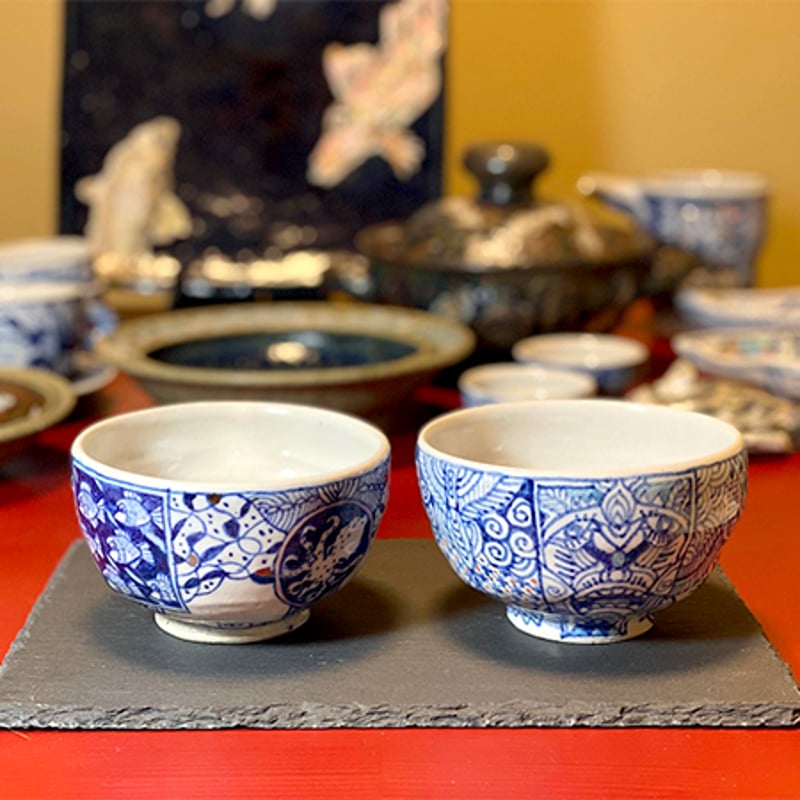 平戸焼 染付 獅子の子落とし 置物 / 陶器陶芸明治大学博物館特定コレクション 平戸焼 染付 獅子の子落とし 置物 / 陶器陶芸明治大学博物館特定