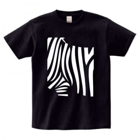 《送料無料》ゼブラシルエット Tシャツ／2カラー