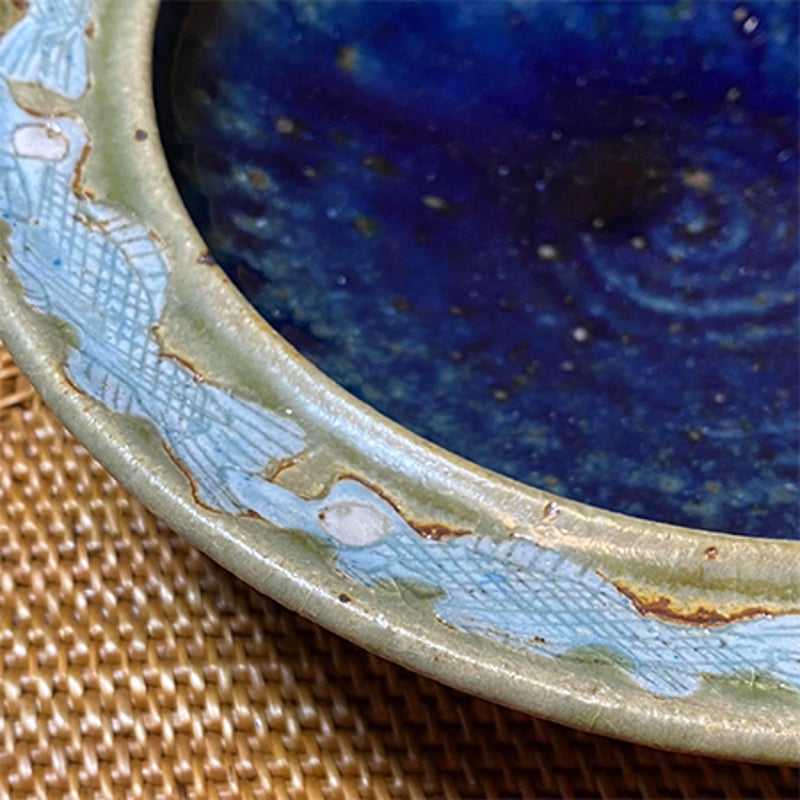 魚絵灰釉鉢 | 作家作品の発表・販売の場《VIVU LERTE》