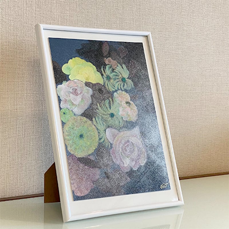 Yukiko Noritake フレーム付きポスター Chic》ポスターカラー フレーム付（原画） | 作家作品の発表