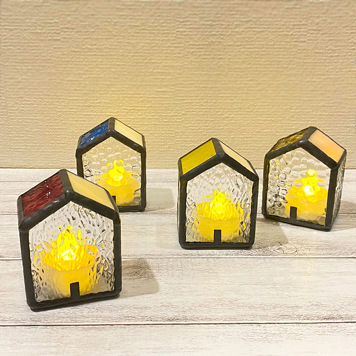 ステンドグラス LEDキャンドルホルダー | 作家作品の発表・販売の場