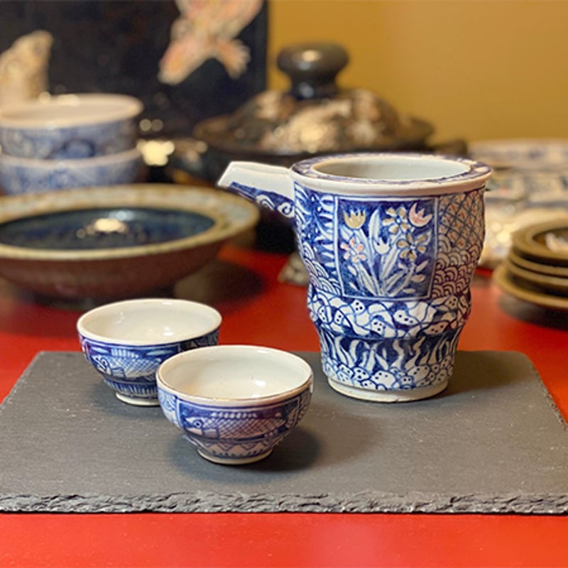 中国 染付魚の絵片口　f2250209 染付 片口 | 作家作品の発表・販売の場《VIVU LERTE》