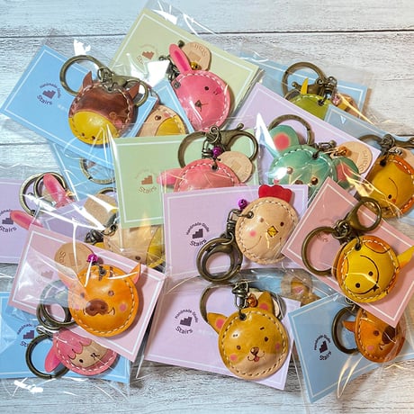 《十二支》本革まんまるキーホルダー