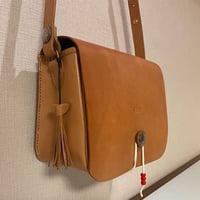 レザーショルダーバッグ/手縫い/一点もの