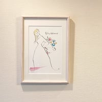 額装イラスト《Félicitations》おめでとう