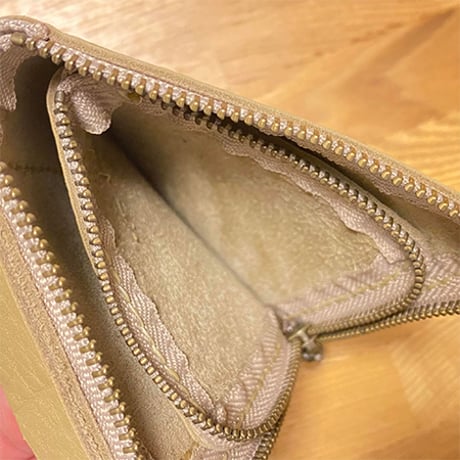 牛革ハーフ財布/手縫い/一点もの