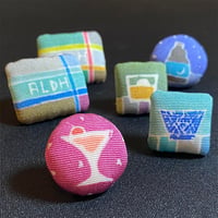 友禅染 ピンブローチ