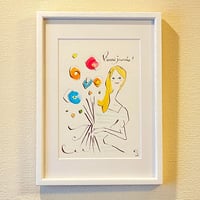 額装イラスト《Bonne Journée》 良い一日を