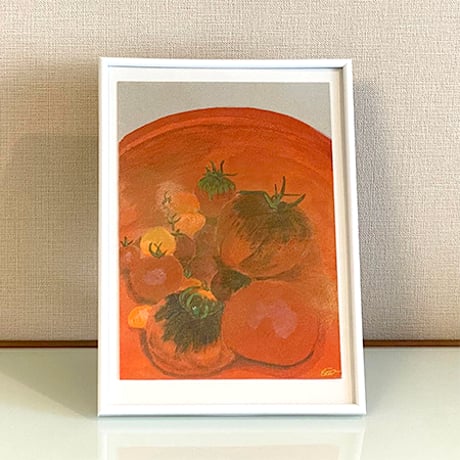 《Tomato》ポスターカラー フレーム付（原画）