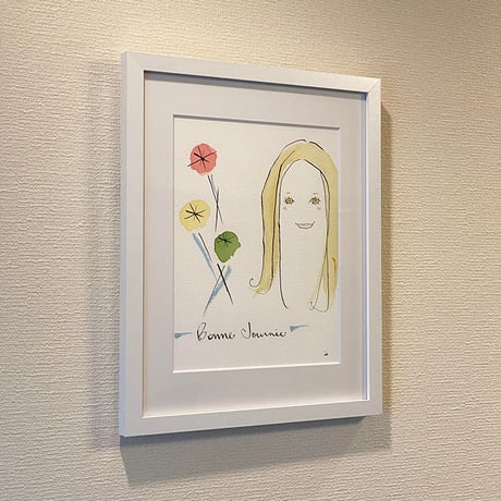額装イラスト《Bonne Journée 3》良い一日を