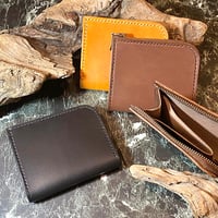 L字ファスナーウォレット《natural》