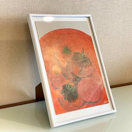 《Tomato》ポスターカラー フレーム付（原画）