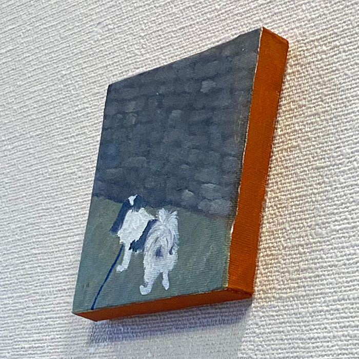 ミニキャンバス油彩《煉瓦の散歩道》 | 作家作品の発表・販売の