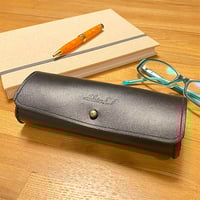 レザー眼鏡ケース/手縫い/一点もの