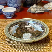 魚絵灰釉小鉢