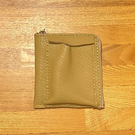 牛革ハーフ財布/手縫い/一点もの