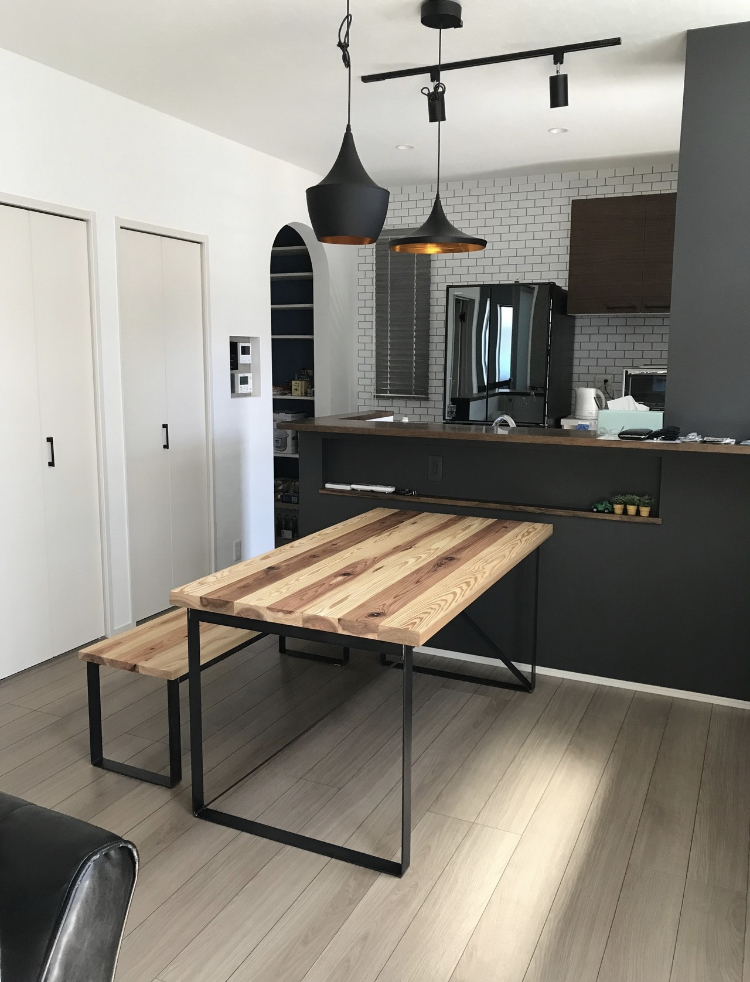 THE BENCH 杉天板 FBアイアン脚 | BROOK online store