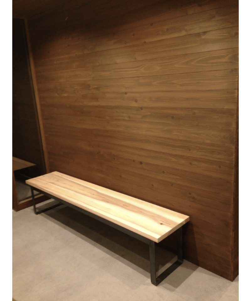 THE BENCH 杉天板 FBアイアン脚 | BROOK online store