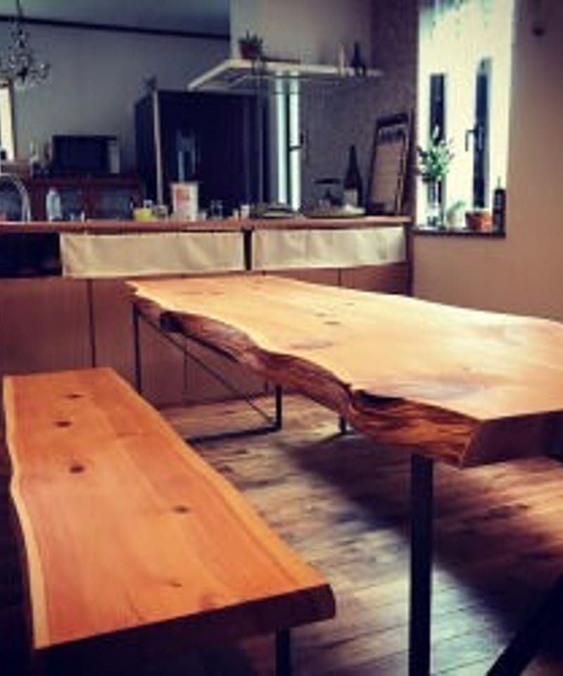 1st TABLE ヒノキ天板 FBアイアン脚 | BROOK online store 1st TABLE ヒノキ天板 FBアイアン脚 | BROOK online store