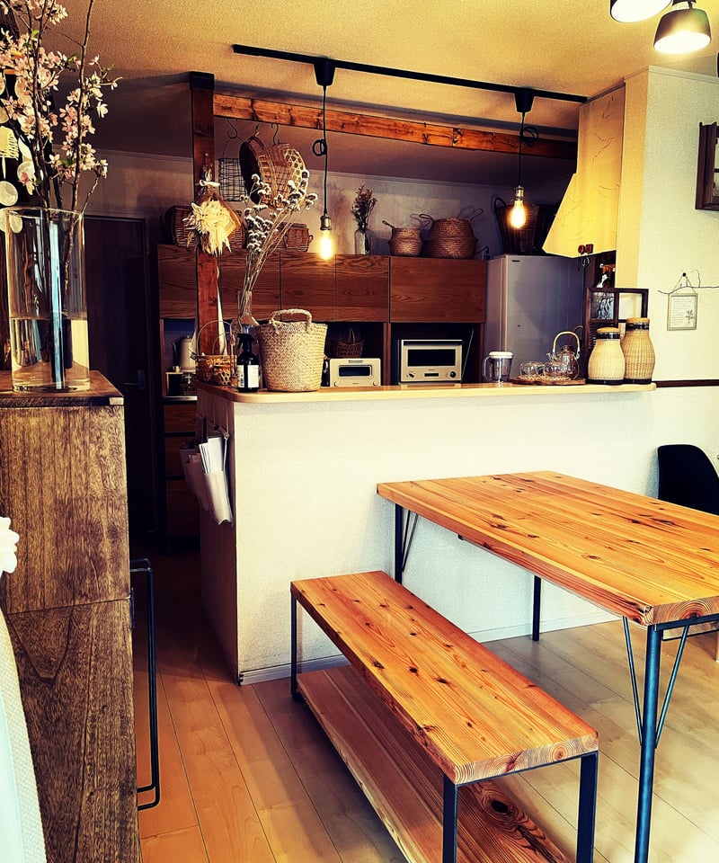 THE TABLE 杉天板 丸棒アイアン脚 | BROOK online store THE TABLE 杉天板 丸棒アイアン脚 | BROOK online store
