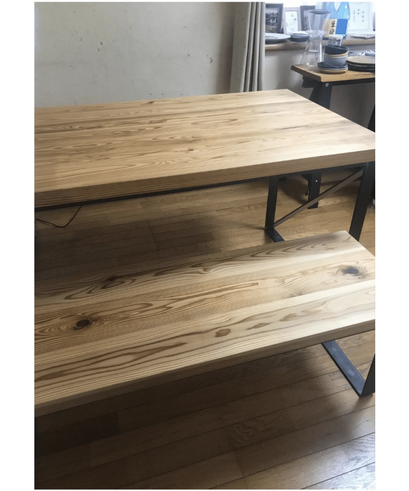 THE BENCH 杉天板 FBアイアン脚 | BROOK online store