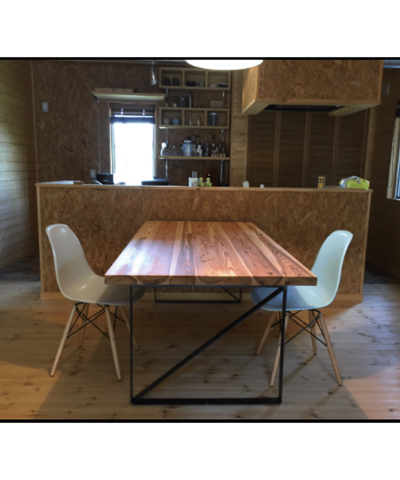THE TABLE 杉天板 FBアイアン脚 | BROOK online store THE TABLE 杉天板 FBアイアン脚 | BROOK online store