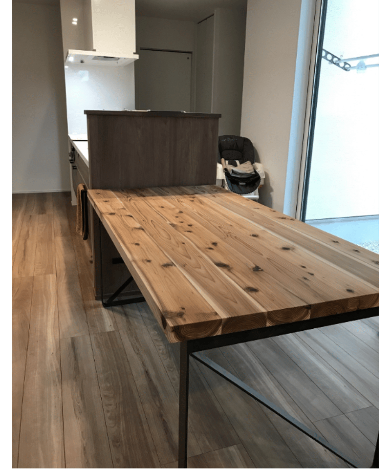 THE TABLE 杉天板 FBアイアン脚 | BROOK online store THE TABLE 杉天板 FBアイアン脚 | BROOK online store