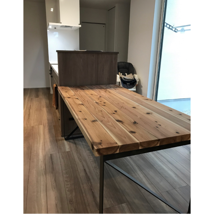 THE TABLE 杉天板 FBアイアン脚 | BROOK online store THE TABLE 杉天板 FBアイアン脚 | BROOK online store