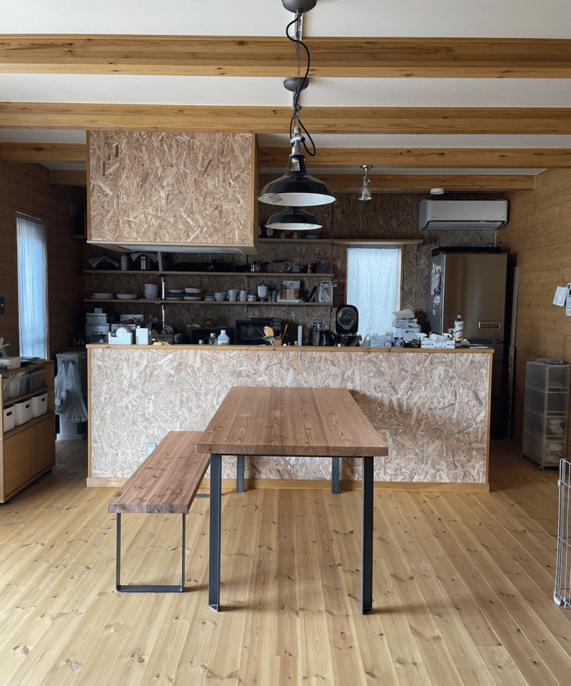 THE BENCH 杉天板 FBアイアン脚 | BROOK online store
