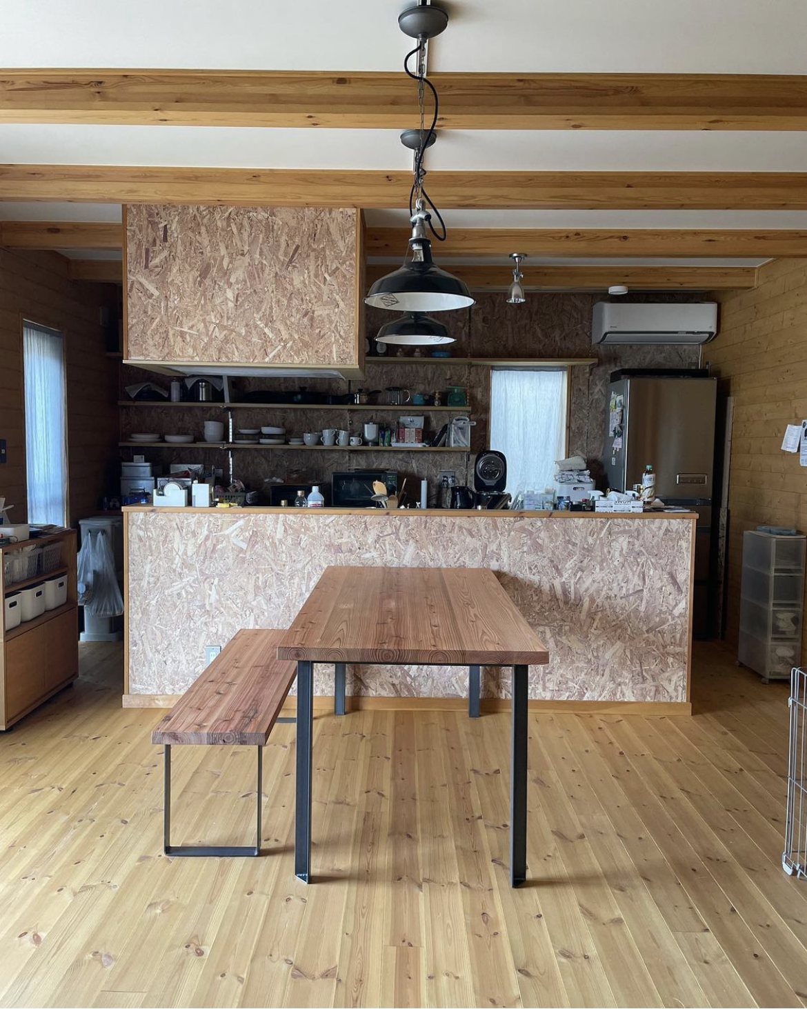 THE BENCH 杉天板 FBアイアン脚 | BROOK online store