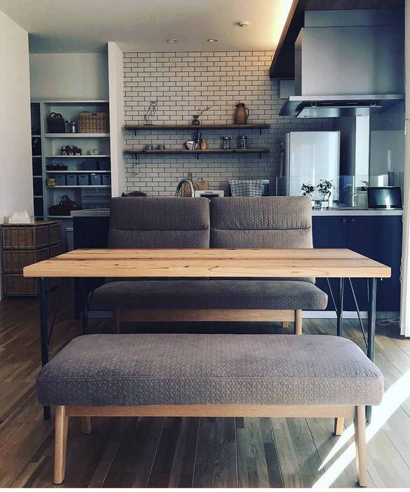 THE TABLE 杉天板 丸棒アイアン脚 | BROOK online store