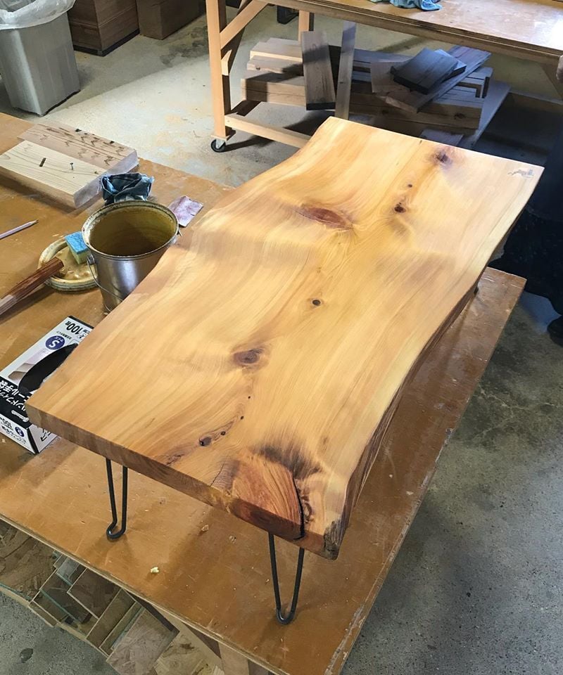 天然木でつくるフォールディングテーブル「本気のワークショップ」予約