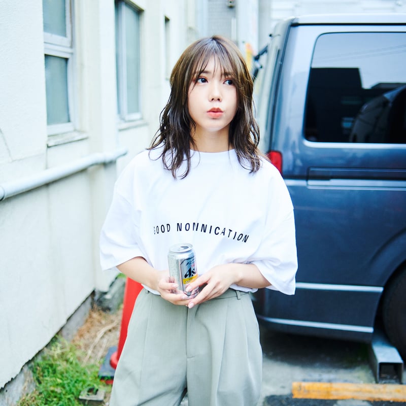 GOOD NOMINICATION」Tシャツ(white) | いっしょに、のむ？