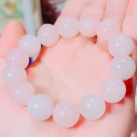 💖きらめく愛の輝き✨ローズクォーツブレスレット✨14ミリ玉✨♡愛と美の女神アフロディーテの石♡