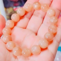 【月の雫と太陽の温もり】南アフリカ産 ♡オレンジムーンストーン♡ 10ミリ玉♡ブレスレット♡魂を満たす至福の輝き♡