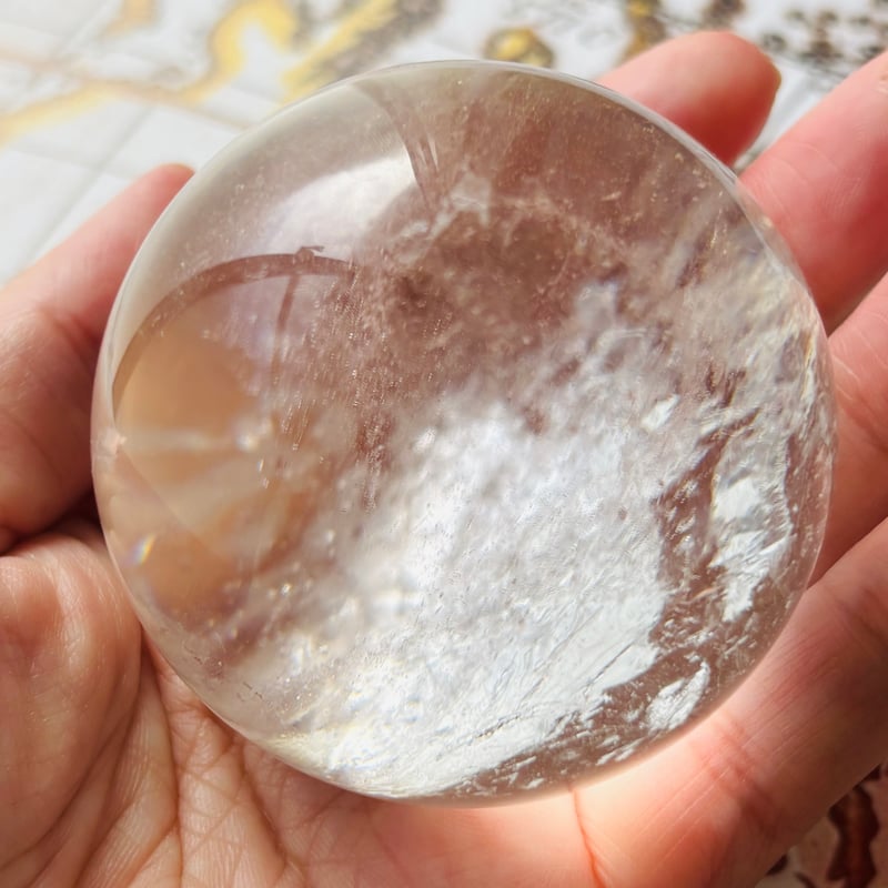 天然アイリス水晶でか玉ちゃん